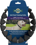 PetSafe Soft Point Training Collar - Comfortable No-Pull Adjustable Quick-Release Collar with Removable Soft Rubber Points - Pain-Free Training for Better Leash Manners - Large - Black