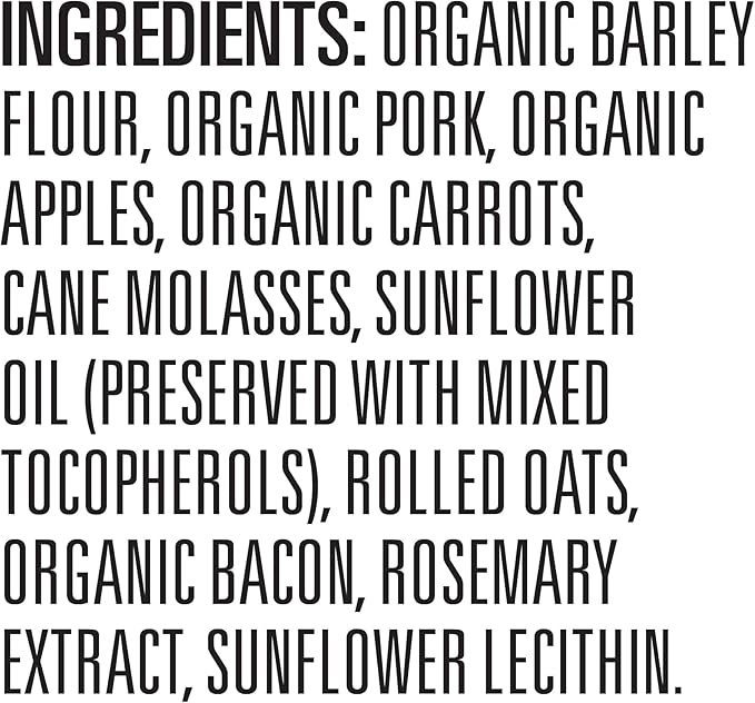 Newman's Own Bacon Flavor Dog Biscuits, 10 oz Bag (Pack of 6) — Oven Baked Crunchy Training Treats, Organic Ingredients, No Wheat Corn or Soy, Premium Quality Wholesome Dog Cookies