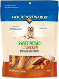 Golden|Rewards Dog Treats, Sweet Potato Wrapped with Chicken, 16 oz, Natural Chews for All Dog Sizes, Real Chicken Breast, Grain-Free, Low Fat, Great for Training, Healthy Daily Snack
