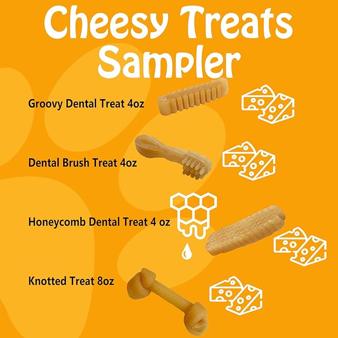 PIMA All Treats Sampler, All Our Cheesy Treats, Featuring Salmon Oil, Himalayan Cheese and Manuka Honey (20oz Cheesy Treats Sampler)