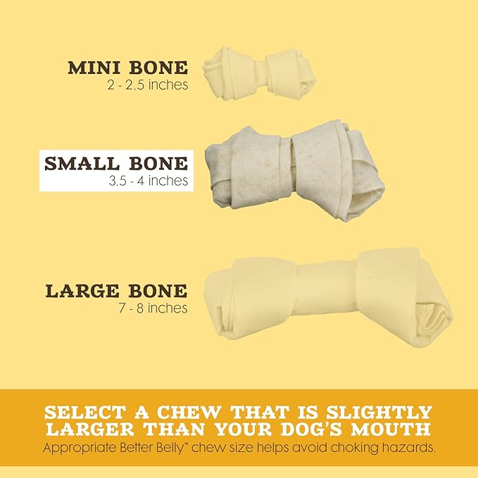 Better Belly Chicken Liver Rawhide Small Dog Bones, 10-Count