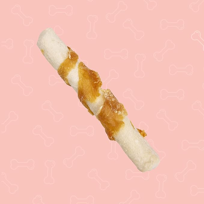 Better Belly Proteins with Real Venison Small Rolls 6 Count, Digestible Rawhide for Dogs, 4.2 OZ