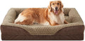 INVENHO Orthopedic Dog Beds Large Sized, XL Washable Egg-Crate Memory Foam Dog Couch with Washable Removable Cover, Waterproof Lining and Nonskid Bottom