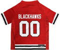 Pets First NHL Chicago Blackhawks Jersey for Dogs & Cats, Large. - Let Your Pet Be A Real NHL Fan!