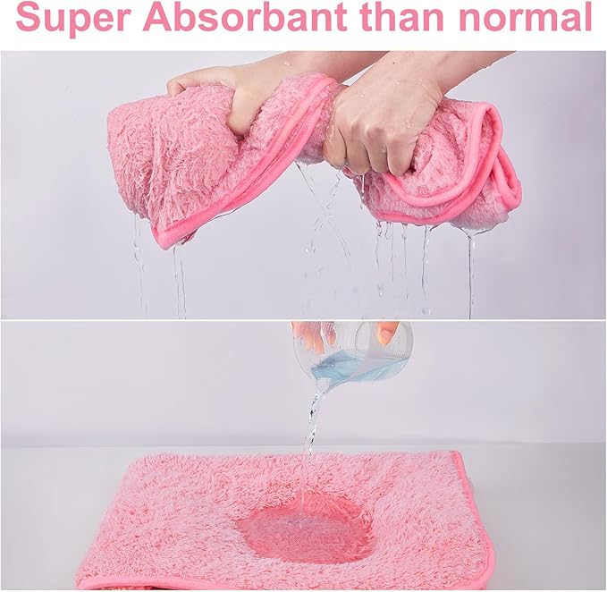 Bienbee Dog Bathrobe, Quick Drying Super Absorbent Dog Robes for After Bath, Warm Keeping Dogs Towel, Dogs Bath Supplies, Pink M