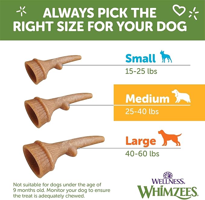 WHIMZEES Wellness Occupy Dog Dental Treats, Medium Size, (12 Count)