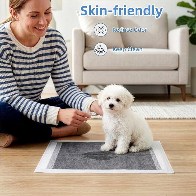 WRINGKIT 100 Pieces Rabbit Pee Pads, Disposable Small Guinea Pig Cage Liner with Super Absorbent, Leak-proof Puppy Potty Training Pad for Quick Dry Reduce Odor, Bunny Pee Mat for Kittens, Small Animal