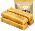 Yak Cheese Dog Chews – Long Lasting Hard Chew for Aggressive Chewers, 3-Ingredient Natural Dog Treats – High Protein, Odor-Free, Rawhide-Free for Large Dogs (Large - 4 Chews)