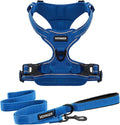 Voyager Dog Harness Dual Leash Attachment No-Pull Control Adjustable Soft but Strong Pet Harness for Medium and Large Dogs with 3M Reflective Technology, Leash Set Royal Nylon, XS (Chest: 13-16")
