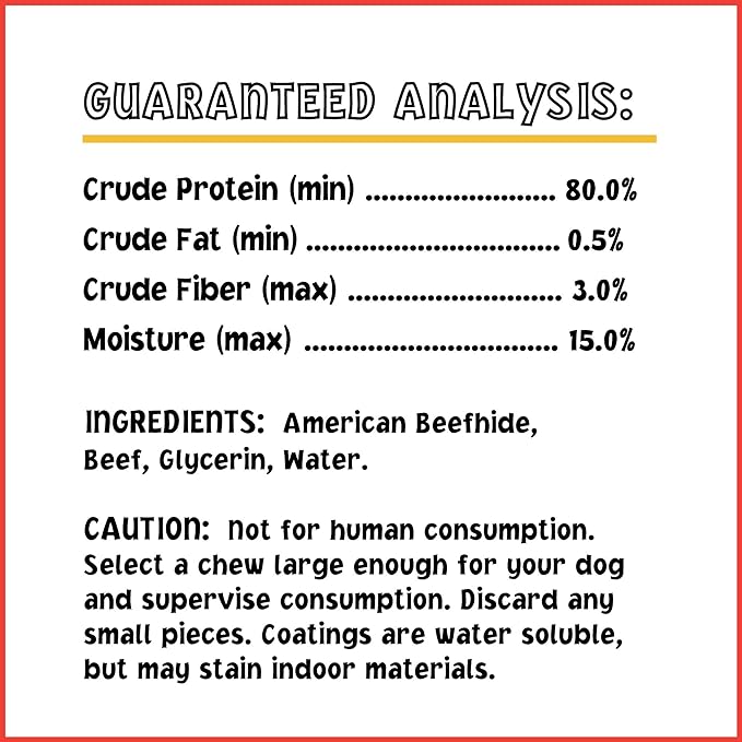 Pet Factory Twistedz American Beefhide 5" Chip Rolls Dog Chew Treats w/ Real Beef Meat Wrap - 8 Count/1 Pack