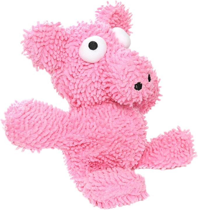 MIGHTY- Microfiber Ball - Farm – Made with Squeaker Balls and Minimal Stuffing. Strong & Tough. Interactive Play. Machine Washable & Floats (Pig, Medium 2 Pack)