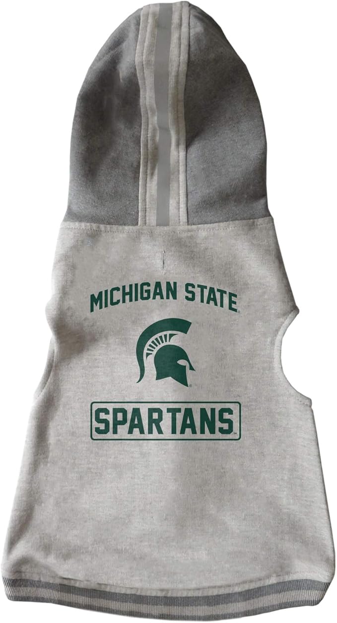 Littlearth NCAA Unisex NCAA Pet Hooded Crewneck with Team Logo and Name