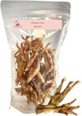Natural Chicken Feet for Dogs (40 Pack) - 100% USA Sourced and Made - Single Ingredient - High Protein, Low Calories - Slow-Roasted Dog Chews (40 Counts)