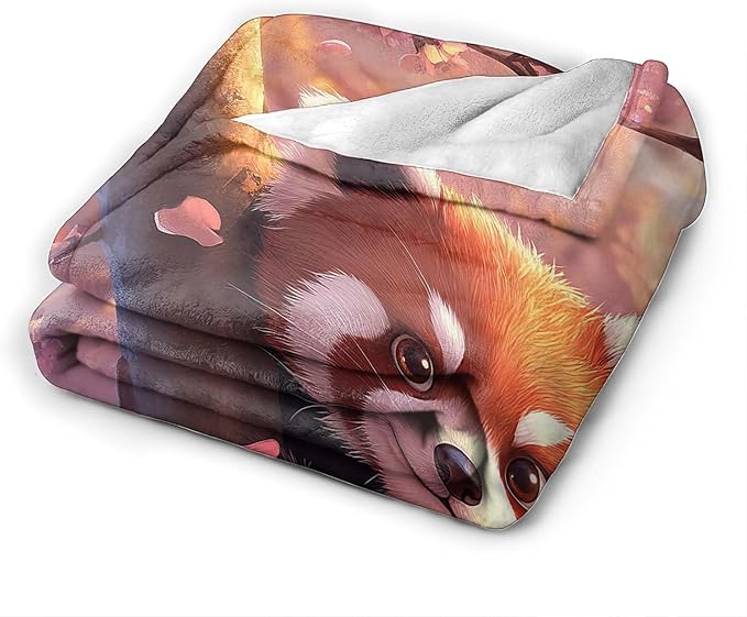 Red Panda Blanket Cute Red Panda Throw Blanket Gifts for Girls Boys Kids Women Men Adults Super Soft Cozy Plush Fluffy Fuzzy Fleece Blanket Home Decor 50''X60''