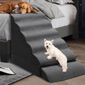 A.FATI Dog Stairs 30 Inches High for 30-36 Inch High Bed, 6-Tier 3-in-1 Foam Pet Steps with Non-Slip Bottom, Detachable Washable Cover, Dog Ramp for Small Old Short-Legged Dogs Up to 50 Lbs