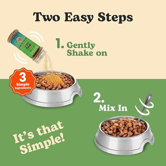Wild Meadow Farms - Magic Dust Venison Jerky Topper, Single Protein Pet Food Topper for Dogs & Cats, Enhance Flavor & Elevate Mealtime Excitement for Picky Eaters - 3.5 Ounce Bottle in Venison Flavor