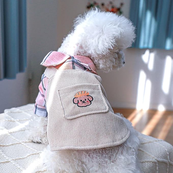 Dog Dresses for Small Dogs Girl Summer Puppy Cute Clothes Outfit Apparel Female Suspender Skirt Pup Yorkie Clothing Breathable Pet Dress for French Dogs Chihuahua
