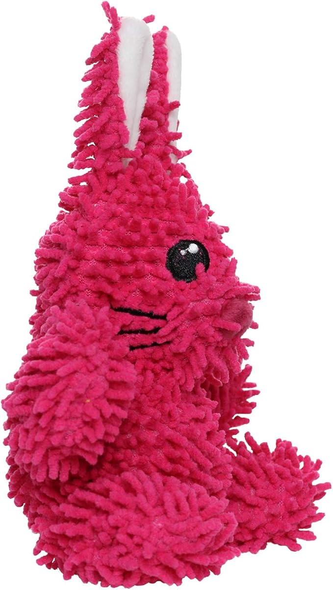 MIGHTY- Microfiber Ball - Farm – Made with Squeaker Balls and Minimal Stuffing. Strong & Tough. Interactive Play. Machine Washable & Floats (Rabbit, Jr)