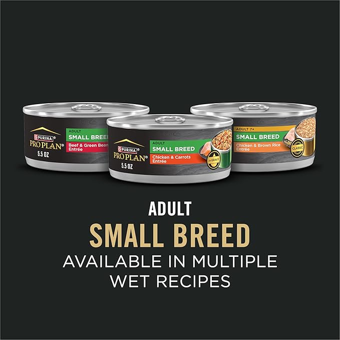 Purina Pro Plan Small Breed 7 Plus Shredded Blend Chicken and Rice Formula Senior Dog Food, 6 lb Bag, High Protein, Supports Joint Health