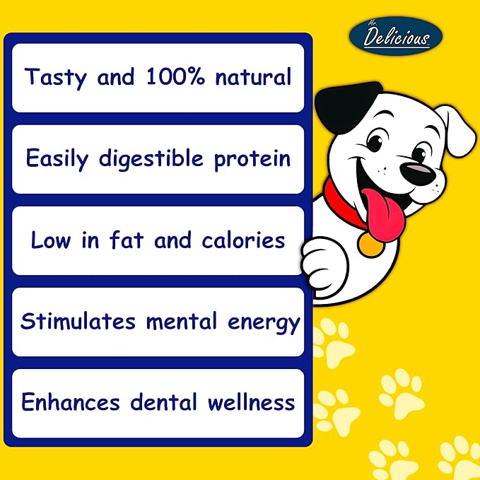 Mr. Delicious Bully Sticks for Dogs (10 Count, 6 Inch Extra Thin), Consistent Thickness, All Natural, Grass Fed, Rawhide-Free, Single Ingredient, Long Lasting Dog Chews