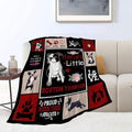 Boston Terrier Blanket Boston Terrier Gifts Throw Blankets Cozy Fleece Flannel Blanket Soft Warm Plush Lightweight Blanket Dog Gift for Couch Sofa Bed for Women Girls 50"X60"