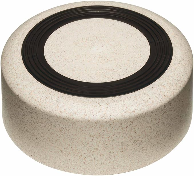 Loving Pets - Dolce Bamboo - Eco-Friendly Pet Bowls & Dishes for Dog, Cats, Puppy Food and Water Dish -Sustainable and Dishwasher Safe, Made with Real Bamboo (Medium, Oat-Beige)