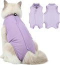 Cat Recovery Suit - Soft and Breathable Cat Onesie for Neuter Surgical, Abdominal Wounds or Skin Diseases, Cats Surgery Suit Cone of Shame Alternative Anti Licking