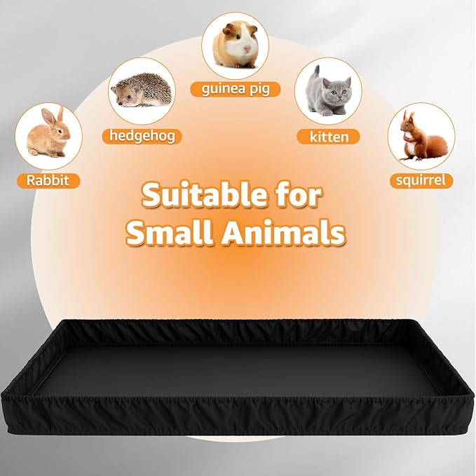 PJYuCien Guinea Pig Cage Liner, Waterproof Tarp Bottom pad for Rabbits, Easy to Install, Suitable for Totoro, Hedgehogs, Ferrets and Other Small Animals.Not Include Cage (24" X 60")