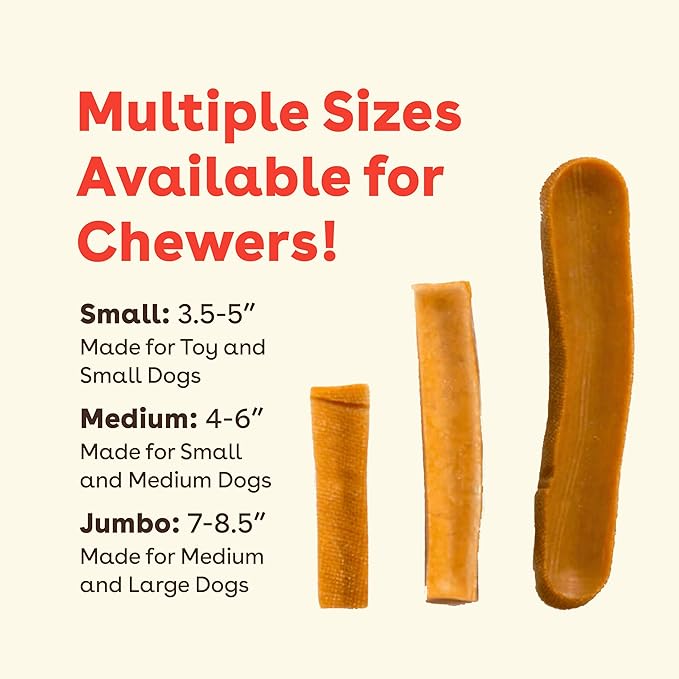 Pupford Yak Cheese Chews for Dogs & Teething Puppies, Natural, Long-Lasting Himalayan Dental Treats (3 Pack Jumbo)
