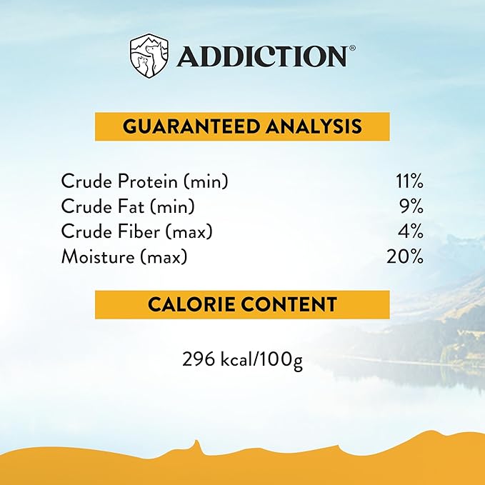 Addiction Meaty Bites Chicken Recipe - Dog Treats - Crafted in New Zealand - High Meat Content - Grain and Gluten-Free - Soft and Allergy Friendly Dog Treats - 4 Ounces