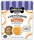 Three Dog Bakery Churro Lick'n Crunch Vanilla & Cinnamon Crunchy Dog Treats, 13-oz Box
