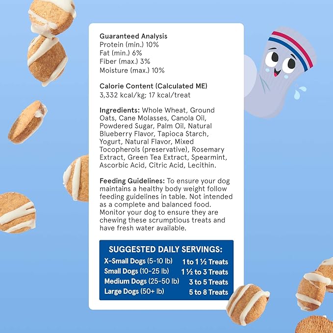 Barkbox Frosted Socks - Yogurt Berry Flavor with Real Fruit, Nutritious Grains, No Corn or Soy - 24oz Box