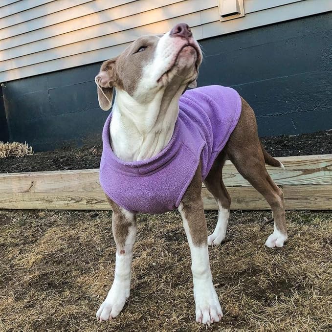 Gooby - Stretch Fleece Vest, Pullover Fleece Vest Jacket Sweater for Dogs, Lavender, X-Large
