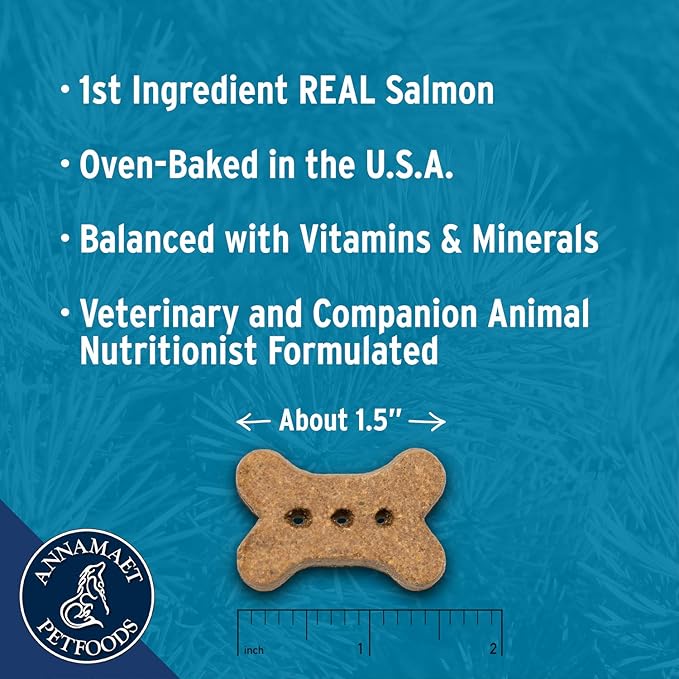 Annamaet Grain-Free Aqualuk Dog Treats Cold Water Formula with Salmon & Herring, 7-oz Bag