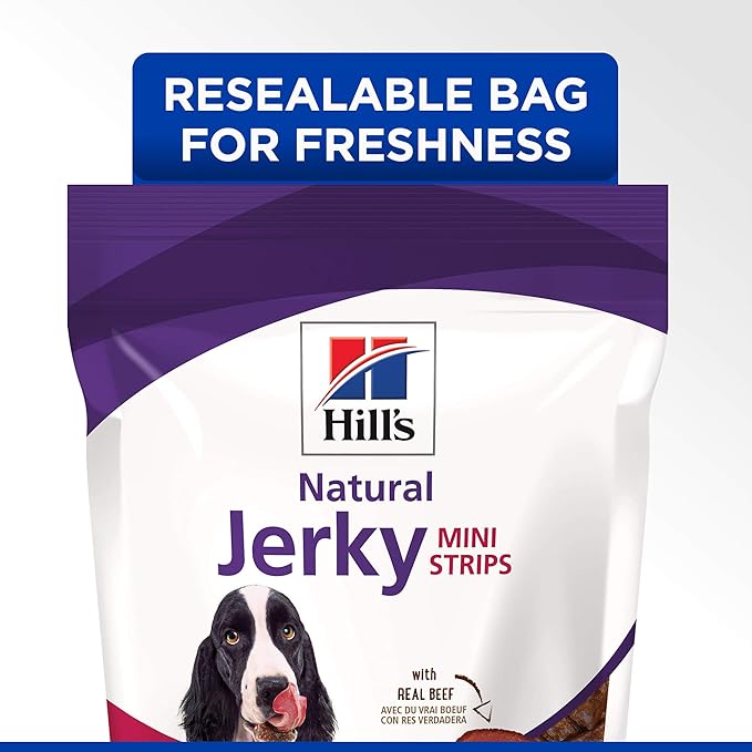 Hill's Dog Treats, Jerky Strips, Healthy Dog Snacks, Mini Strips Beef Jerky 7.1 oz