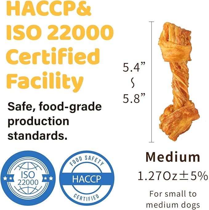 iPaw Turkey Tendon for Dogs, Ingredient Sourced from USA, Hypoallergenic, All Natural Human Grade Puppy Chew, Dog Treats for Signature Series, Rawhide Alternative, 2 Units/Pack Bone (Medium)