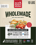 The Honest Kitchen Human Grade Wholemade™ Dehydrated Dog Food, Whole Grain Dog Food, Chicken & Duck, 10 lb (makes 40lbs)