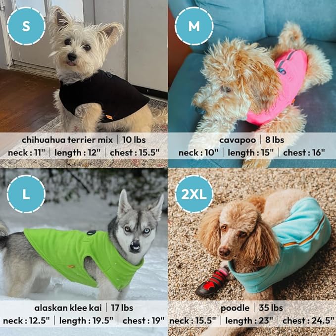 Gooby Zip Up Fleece Dog Sweater - Red, X-Small - Warm Pullover Fleece Step-in Dog Jacket with Dual D Ring Leash - Winter Small Dog Sweater - Dog Clothes for Small Dogs Boy and Medium Dogs