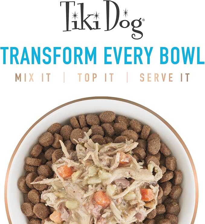 Tiki Dog Petites Whole Foods Wet Dog Food, Variety Pack, 3 oz. Cups (10 Count)
