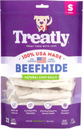 USA Beefhide Chip Rolls 5-6" Dog Chew Treats - Natural Flavor, 22 Count/1 Pack