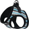 Bark Appeal Blue Stripe Step-in Dog Harness for X-Large to 2X-Large Pets – Updated Sizing, Re-Measuring is Essential – Soft Vest Harness – Anti-Choke with Adjustable Strap & Heavy Duty Clip – XXL