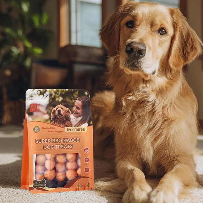 Kabobs Dog Treats, Multi-Flavor Rawhide Dog Chew Sticks Made with Chicken, Duck, Beef, Sweet Potato and Pumpkin, Long Lasting Rewards & Training Treats for Small Medium Large Dogs, 10.58 oz