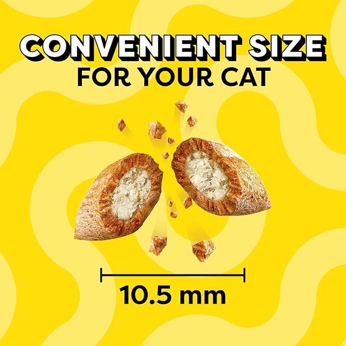 Temptations Cat Treats, Classic Crunchy and Soft Cat Treats, Catnip Fever Flavor, Catnip Treats, 3 oz. Pouch (Pack of 12)