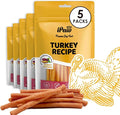 iPaw 5 Stock-Up Combo Turkey Dog Treats, All Natural Human Grade Dog Treat, Suitable for Training chew, Hypoallergenic, Rawhide Alternative, Thin Stick (Sweet Potato)