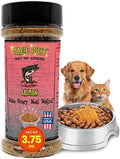 Wild Meadow Farms - Magic Dust Salmon Jerky Topper, Single Protein Pet Food Topper for Dogs & Cats, Enhance Flavor & Elevate Mealtime Excitement for Picky Eaters - 3.5 Ounce Bottle in Salmon Flavor