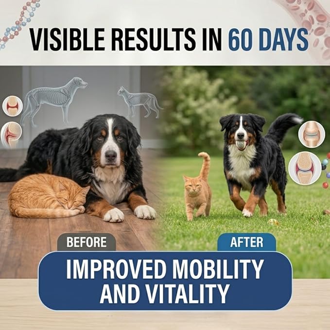Vitamins K and D Complex K1 & K2 (MK4 & MK7) + Vitamin D3, Help Maintain Strong Bones | Promote Healthy Heart | Boost Immune System | Support Muscle Function for Pets |120 Capsules.