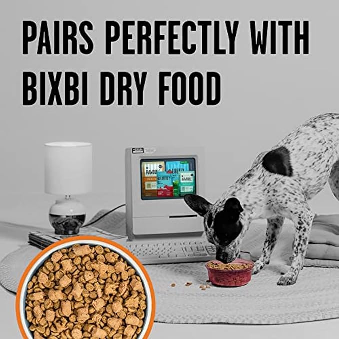 BIXBI Liberty Freeze-Dried Dog Food Topper & Treats, Chicken – 98% Meat & Organs, No Refrigeration – USA Made, 26 oz
