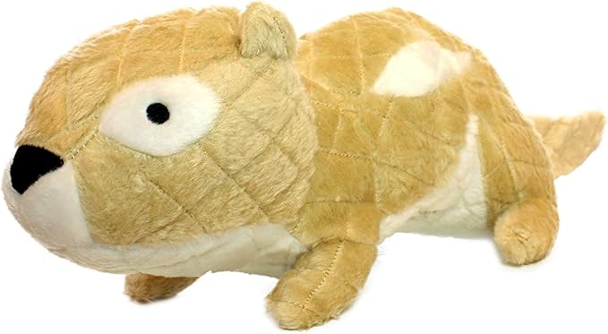 MIGHTY- Massive - Squeaker-Multiple Layers. Made Durable, Strong & Tough. Interactive Play Dog Toy (Tug, Toss & Fetch). Machine Washable & Floats. (Chipmunk, Massive 2 Pack)