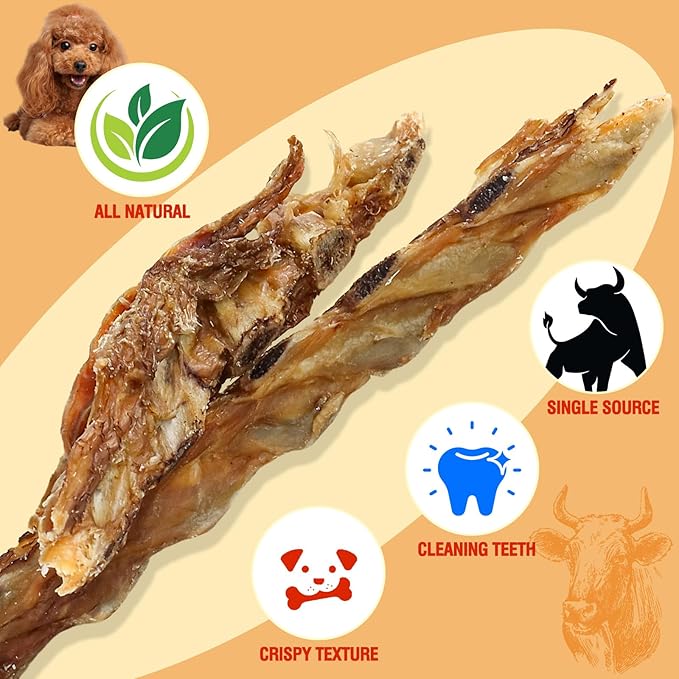 MUNCHI Beef Rib Bones Dog Treats,100% Natural Rib Bone Beef Chews from Grass Fed Cattle,Long Lasting Dog Chew Bones for Aggressive Chewers,Promotes Dental Health(5.1 OZ)