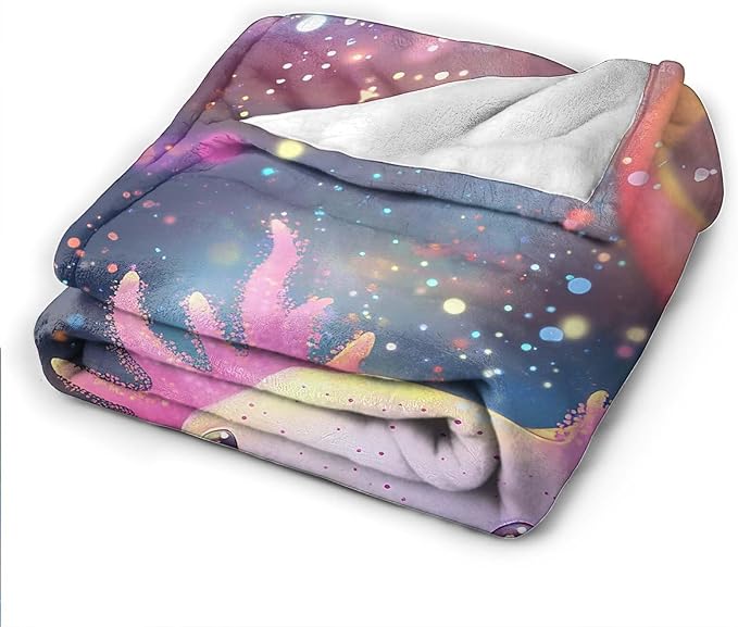 Axolotl Throw Blanket Axolotl Stuff Gifts for Kids Girls Boys Adults Women Man Soft Cozy Warm Plush Fluffy Fuzzy Fleece Blanket Decor 60''X80''